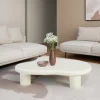 Stolik kawowy Brix Feline Sandy 120 cm Kość Słoniowa