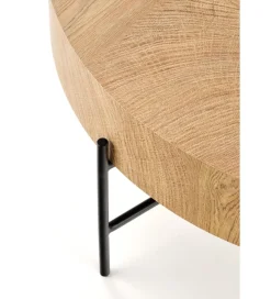 Stolik kawowy BROOKLYN 80 cm w optyce dąb naturalny