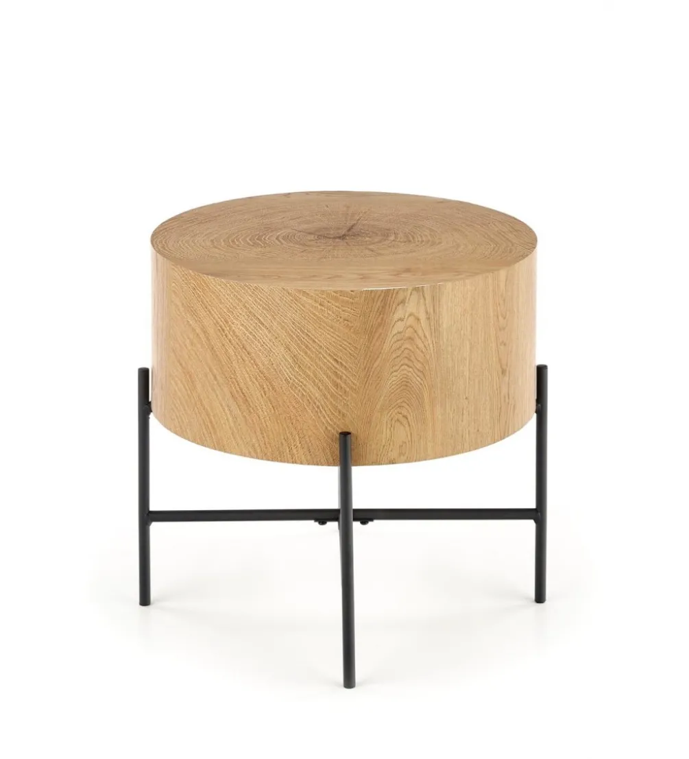 Stolik kawowy BROOKLYN 45 cm w optyce dąb