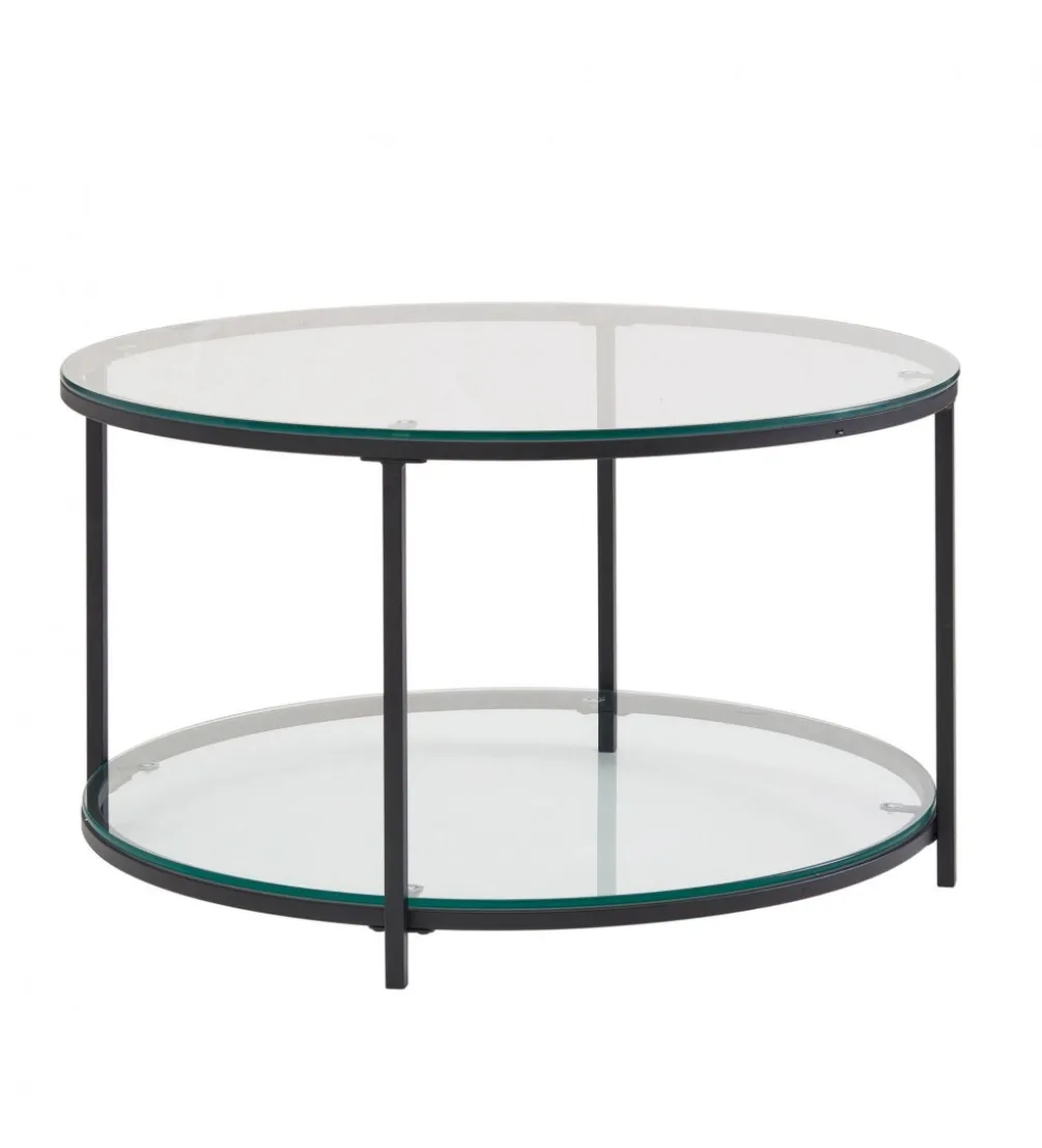 Stolik kawowy CALVIA 80 cm transparentny