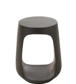 Stolik kawowy CAVE 35 cm drewno mango czarny