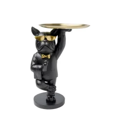 Stolik kawowy COOL BULLDOG TRAY 34 cm czarny