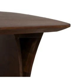 Stolik kawowy CUTYK 130 cm drewno akacja brązowe