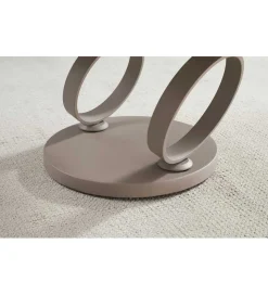 Stolik kawowy DANCING RINGS 135 cm ceramika w optyce trawertynu