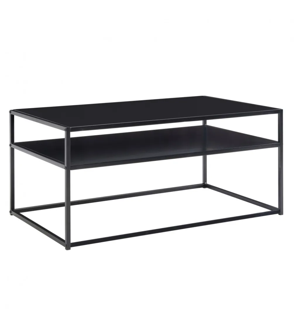 Stolik kawowy DEMIT 100 cm czarny