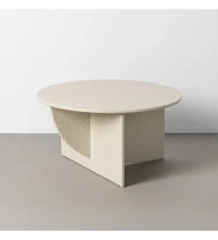 Stolik kawowy DOBEMA 80 cm efekt terrazzo