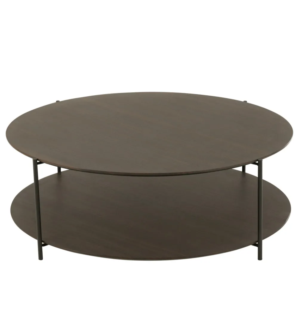 Stolik kawowy DOMERESU 93 cm ciemno brązowy