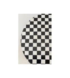Stolik kawowy DOMERO CHESS 25 cm czarno biały