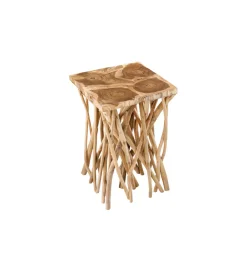 Stolik kawowy DRIFTWOOD 40 cm drewno teak naturalny