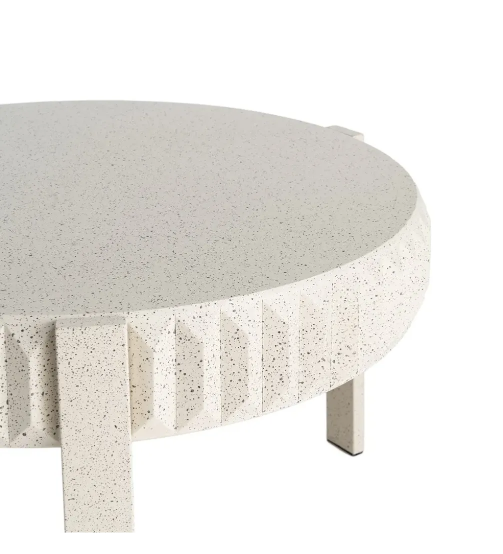 Stolik kawowy EDARNI 79 cm efekt terrazzo