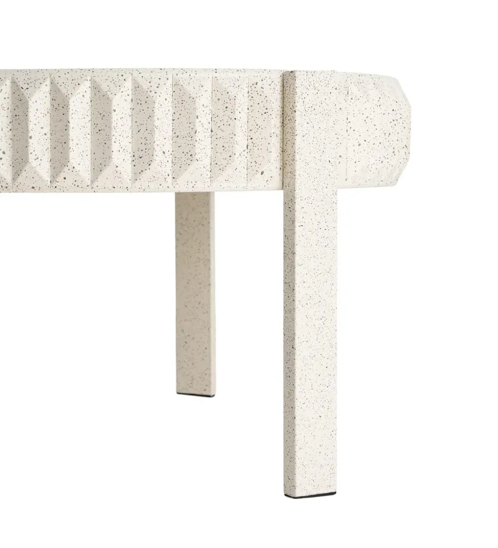 Stolik kawowy EDARNI 79 cm efekt terrazzo