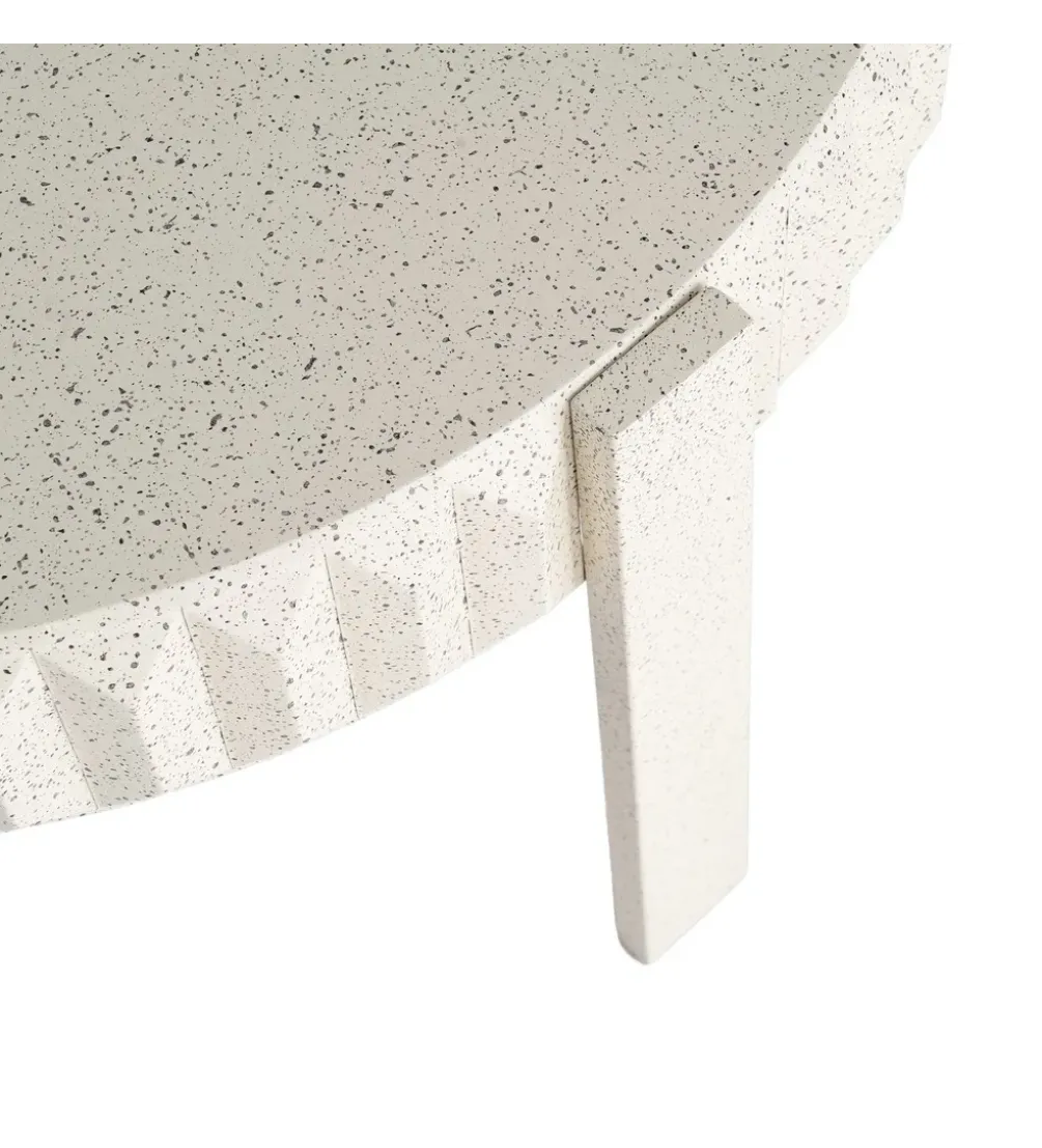 Stolik kawowy EDARNI 79 cm efekt terrazzo