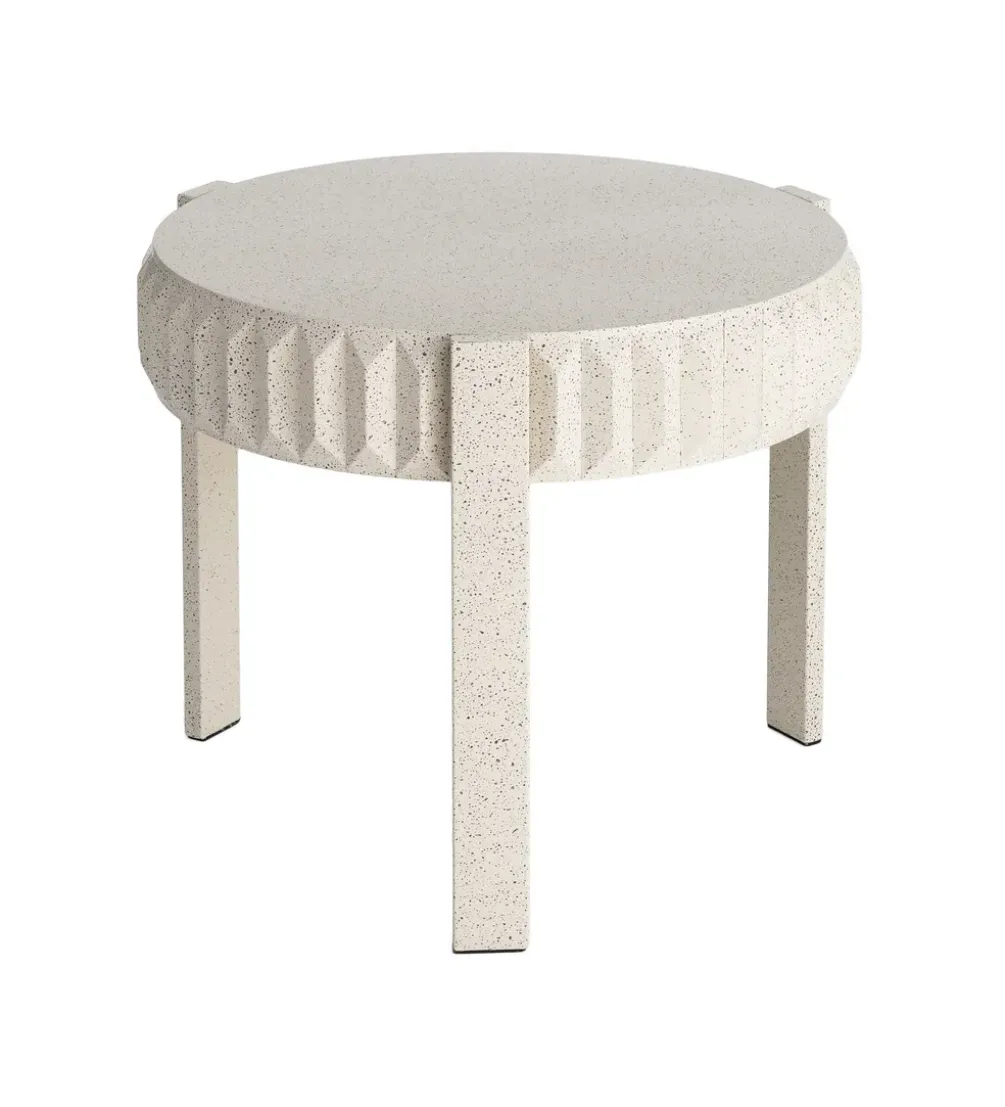 Stolik kawowy EDARNI 64 cm efekt terrazzo