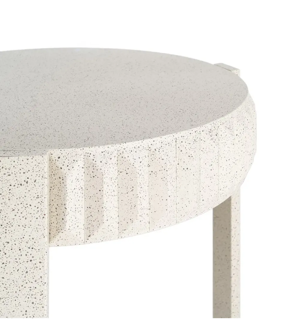 Stolik kawowy EDARNI 64 cm efekt terrazzo