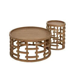 Stolik kawowy EMANEL 80 cm drewno jodła