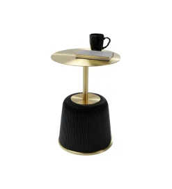 Stolik kawowy Endless Vegas 40 cm złoto czarny