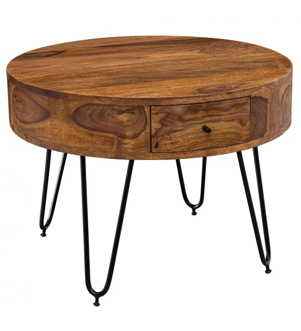 Stolik kawowy ESPERIA 60 cm drewno sheesham