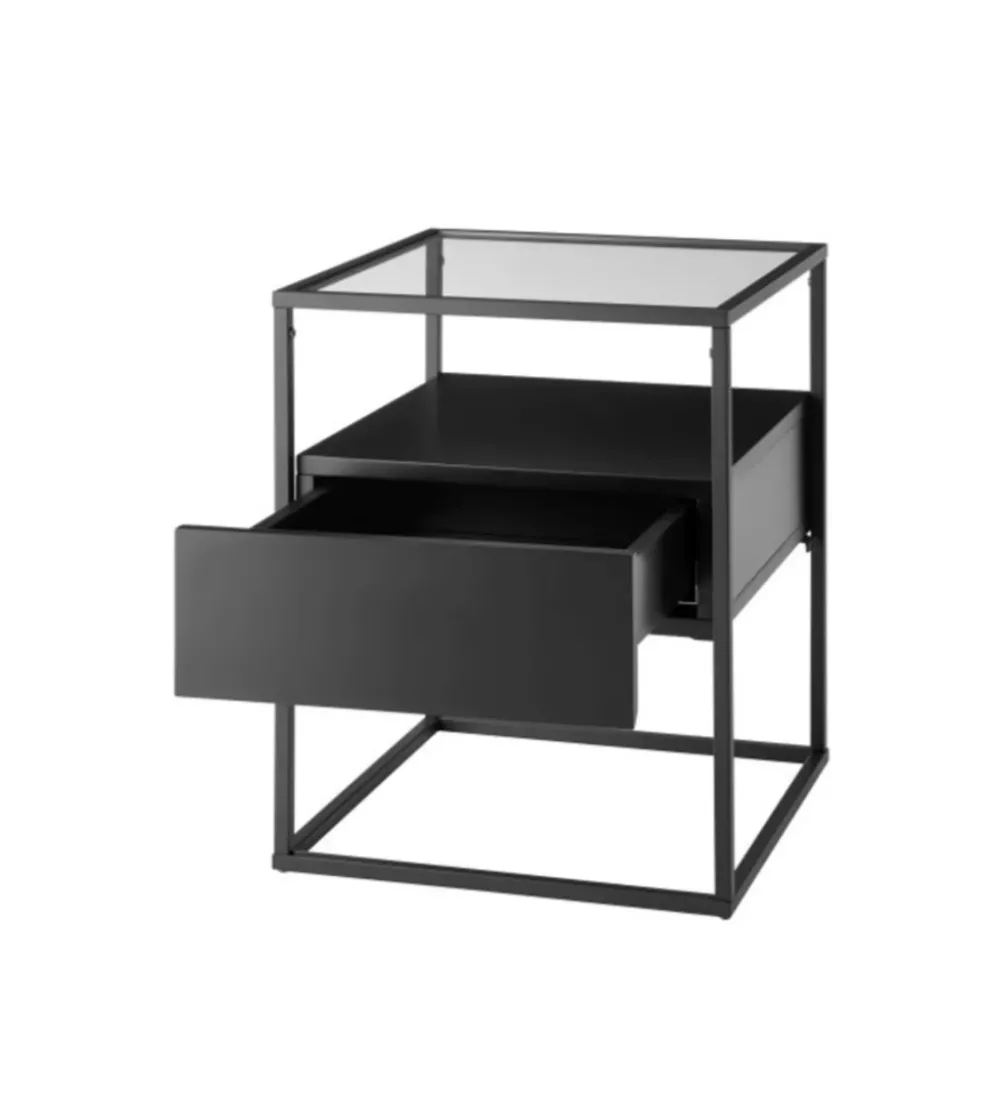Stolik kawowy EVORA 43 cm czarny