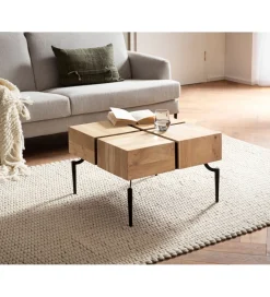 Stolik kawowy FATRA 60 cm drewno akacja