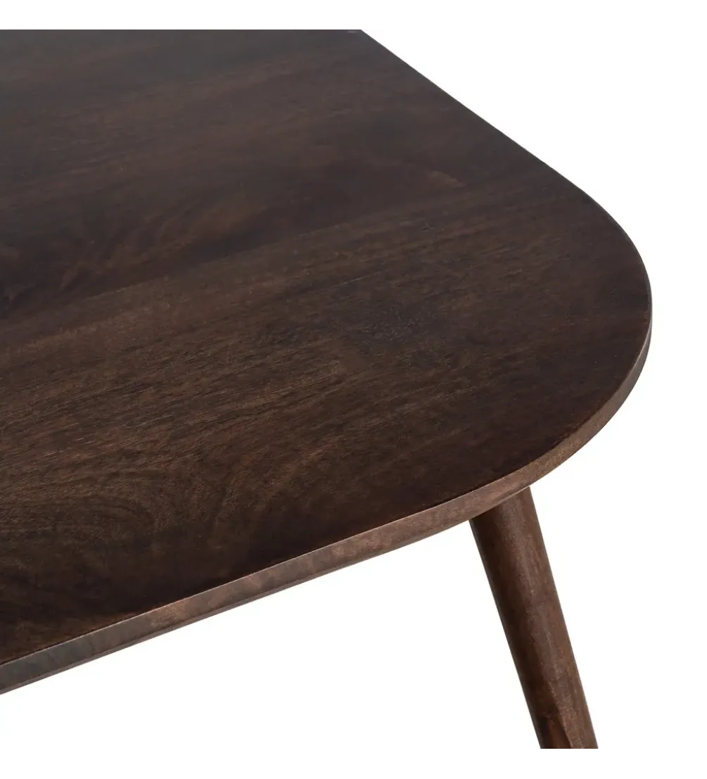 Stolik kawowy FEGANE 80 cm drewno mango