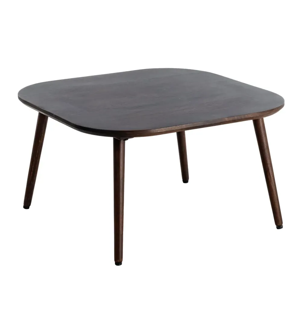 Stolik kawowy FEGANE 80 cm drewno mango