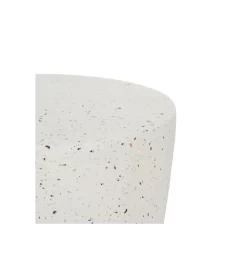 Stolik kawowy FIBRA 37 cm w odcieniach bieli