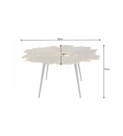 Stolik kawowy FLANK 94 cm złoty