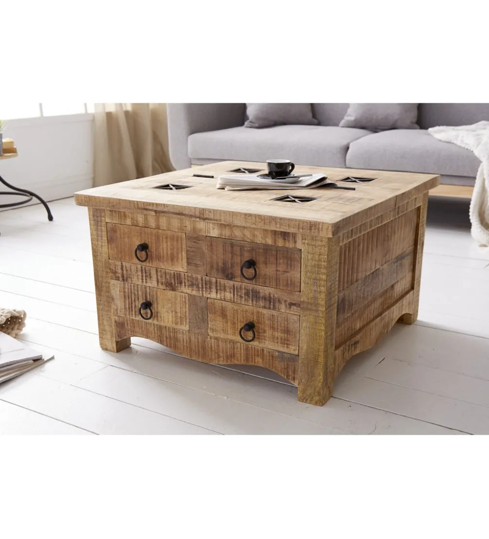 Stolik kawowy GALLE Craft 70 cm Mango