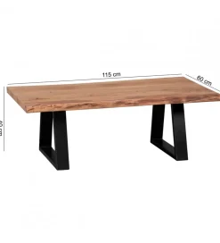 Stolik kawowy GAYA 115 cm drewno akacja