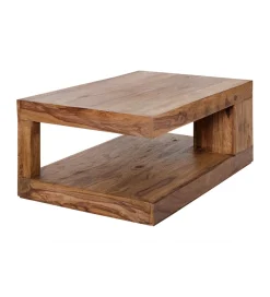 Stolik kawowy Giant XL 90 cm drewno Sheesham