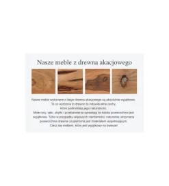 Stolik kawowy Goa drewno Akacja
