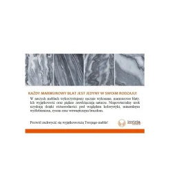 Stolik Kawowy GORAN II 69 Cm Marmur Szary