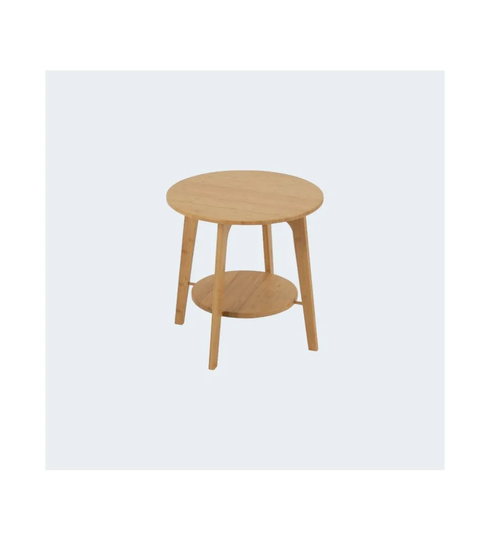 Stolik kawowy HERMA 50 cm bambus naturalny