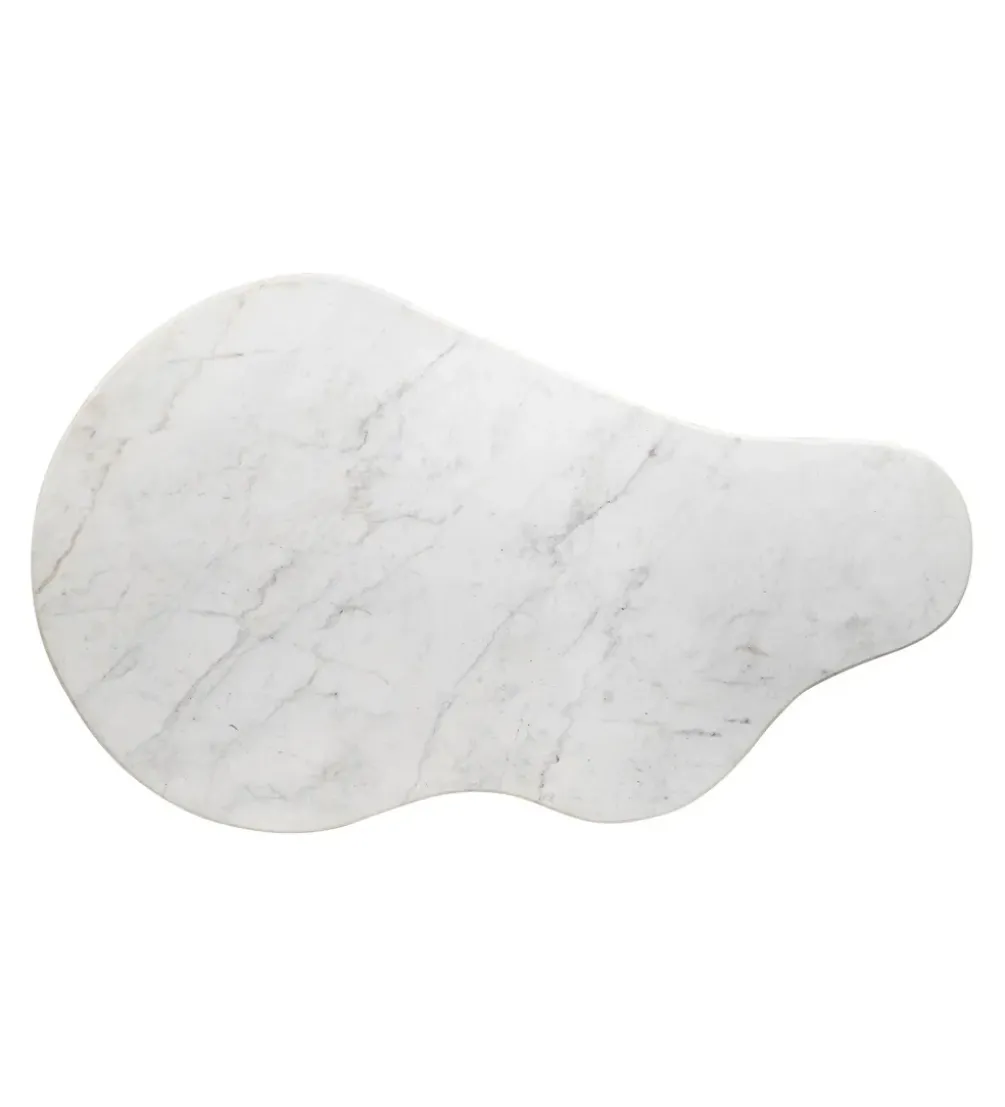 Stolik kawowy HUGI 135 cm marmur drewno mango