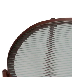 Stolik kawowy INDUSTRIAL 55 cm Ciemna Terakota