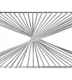 Stolik Kawowy INFINITY 120 cm srebrny