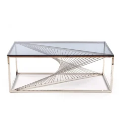Stolik Kawowy INFINITY 120 cm srebrny