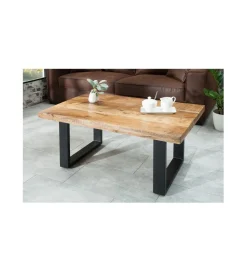 Stolik kawowy Iron Craft 100 cm drewno mango