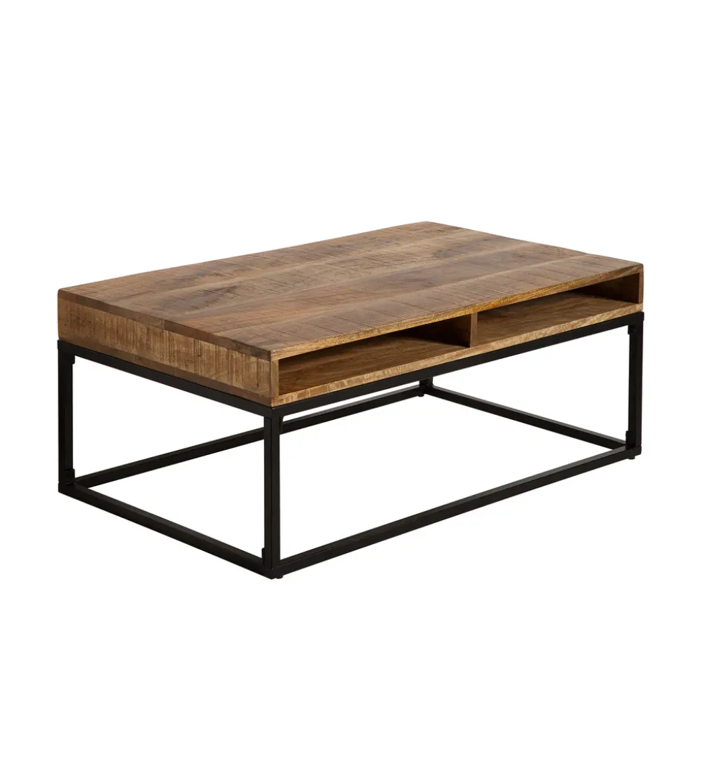 Stolik Kawowy Iron Craft 100 Cm drewno Mango