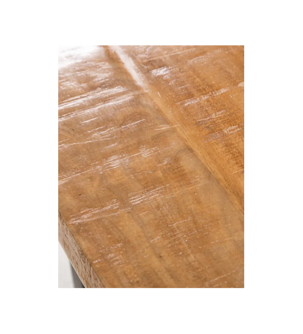 Stolik kawowy Iron Craft 60 cm drewno mango