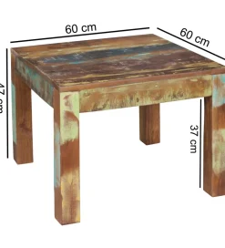 Stolik kawowy JAKARTA Kalkutta 60 cm drewno mango