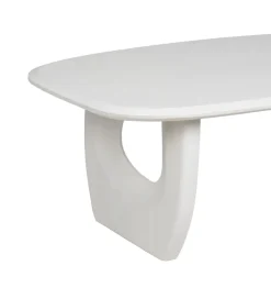 Stolik kawowy KARAZ 130 cm drewno akacja różowo-biały