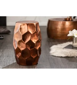 Stolik Kawowy Kerrash 30 Cm Miedziany