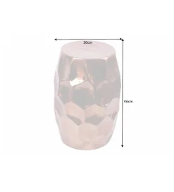 Stolik Kawowy Kerrash 30 Cm Miedziany