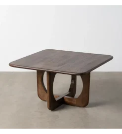 Stolik kawowy KIRITON 80 cm drewno mango