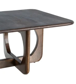 Stolik kawowy KIRITON 80 cm drewno mango