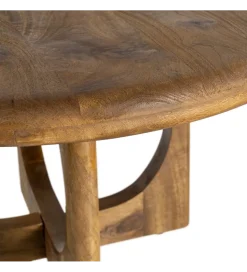 Stolik kawowy KONECEN 77 cm drewno mango
