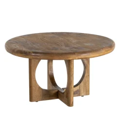 Stolik kawowy KONECEN 77 cm drewno mango