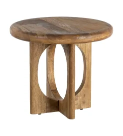 Stolik kawowy KONECEN 55 cm drewno mango