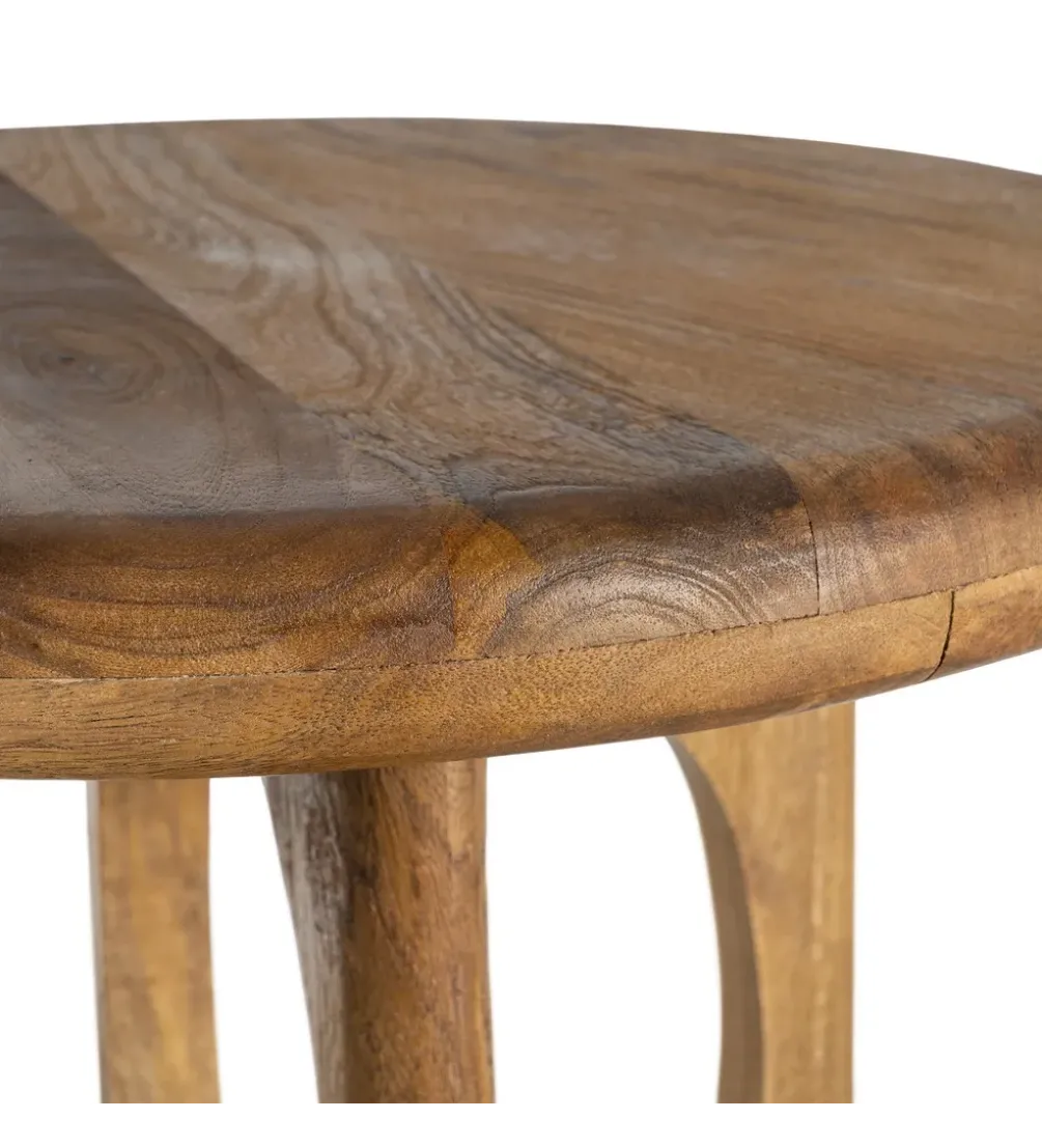 Stolik kawowy KONECEN 55 cm drewno mango